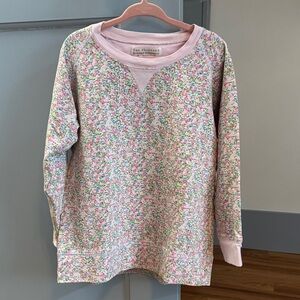 The Beaufort Bonnet Company Pink Floral Crewneck